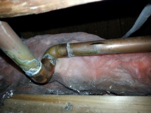 winter pipe burst